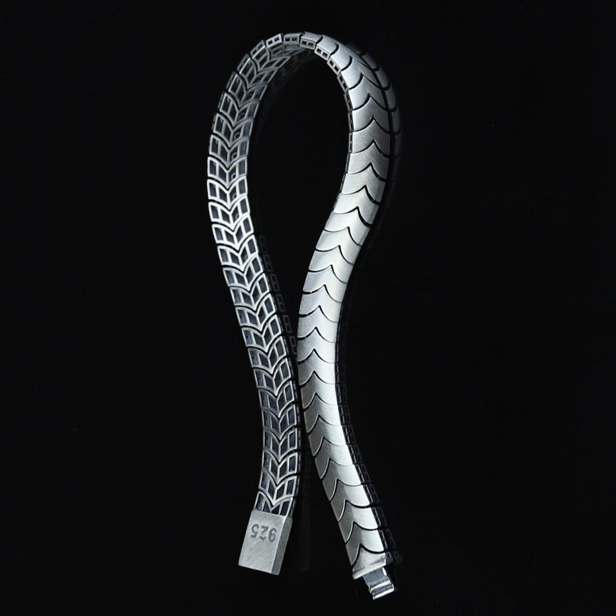 925 Silver Handmade Curb Chain Gourmet Elegant Chain Bracelet