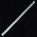 925 Sterling Silver Modern Watch Band Chain Bracelet 10MM Men's Jewelry