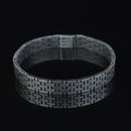 925 Sterling Silver Modern Watch Band Chain Bracelet 10MM Men's Jewelry