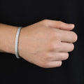 925 Sterling Silver Oxidized Watch Chain Bracelet for Men Handmade