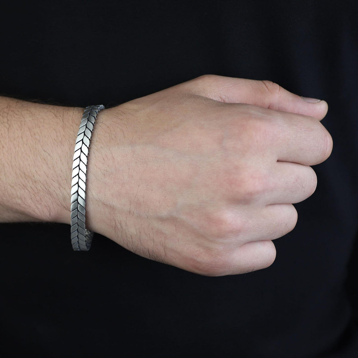 Men's 925 Sterling Silver Curb Chain Bracelet Solid Handmade Jewelry