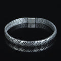 Men's 925 Sterling Silver 8MM Black Diamond Link Chain Bracelet