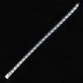Men's 925 Sterling Silver 8MM Black Diamond Link Chain Bracelet