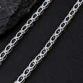 925 Sterling Silver Black Onyx Chain Necklace for Men