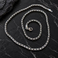 925 Sterling Silver Black Onyx Chain Necklace for Men