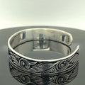 925 Sterling Silver Heavy Handmade Engraved Cuff Bracelet