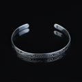 925 Sterling Silver Handmade Engraved Cuff Bracelet