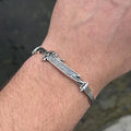 925 Silver Sword Chain Black Stone Hz Ali Zulfiqar Bracelet