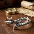 925 Sterling Silver Islamic Zülfiqar Sword Cuff Bracelet
