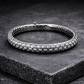 925 Sterling Silver Cz Stone Luxury Zircon Snake Bracelet