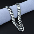 925 Solid Silver 16MM Heavy Anchor Chain Men Cuban Necklace
