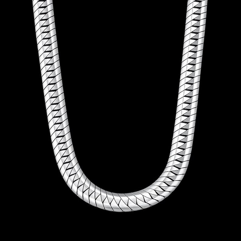 Men Elegant Heavy 10MM Curb Chain Gourmet Link Chain Necklace