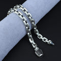 925K Sterling Silver Onyx Stone Oxidized 10mm Rope Chain Necklace
