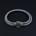 925 Silver Men Fishtail Chain Bracelet 10MM Chain Link Bracelet