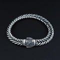 925 Silver 10MM Eagle Chain Fishbone Chain Bracelet