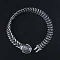 925 Silver 10MM Eagle Chain Fishbone Chain Bracelet