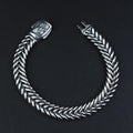 925 Silver 10MM Eagle Chain Fishbone Chain Bracelet