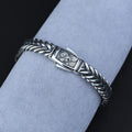 925 Silver 10MM Eagle Chain Fishbone Chain Bracelet