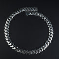 925 Solid Silver 16MM Men Cuban Solid Thick Heavy Chain Necklace