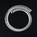 925 Solid Silver Men 18MM Heavy Chain Gourmet Necklace