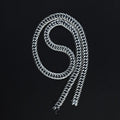 925 Silver Oxidized 9MM Curb Cuban Link Chain Necklace