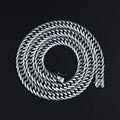 925 Silver Oxidized 9MM Curb Cuban Link Chain Necklace
