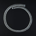 Solid Silver Men 13MM Heavy Cuban Curb Link Chain Necklace