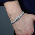 925 Men Sterling Silver Eagle 10MM Chain Eagle Bracelet