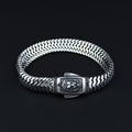 925 Silver Polished Lion Chain 10MM Elegant Men Chain Bracelet