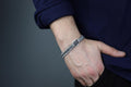 925 Silver Men Fishtail Chain Bracelet 10MM Chain Link Bracelet