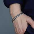 925 Silver 10MM Eagle Chain Fishbone Chain Bracelet