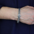 925 Silver 10MM Eagle Chain Fishbone Chain Bracelet