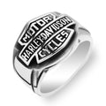 Silberner Harley-Davidson-Ring für Herren 