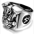 Silver Handmade Biker Harley-Davidson Motorcycle Ring