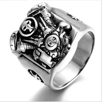 Silver Handmade Biker Harley-Davidson Motorcycle Ring